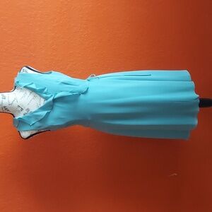 Ann Taylor Silk Wrap Party Cocktail Dress Tank Top Ruffles Size 4